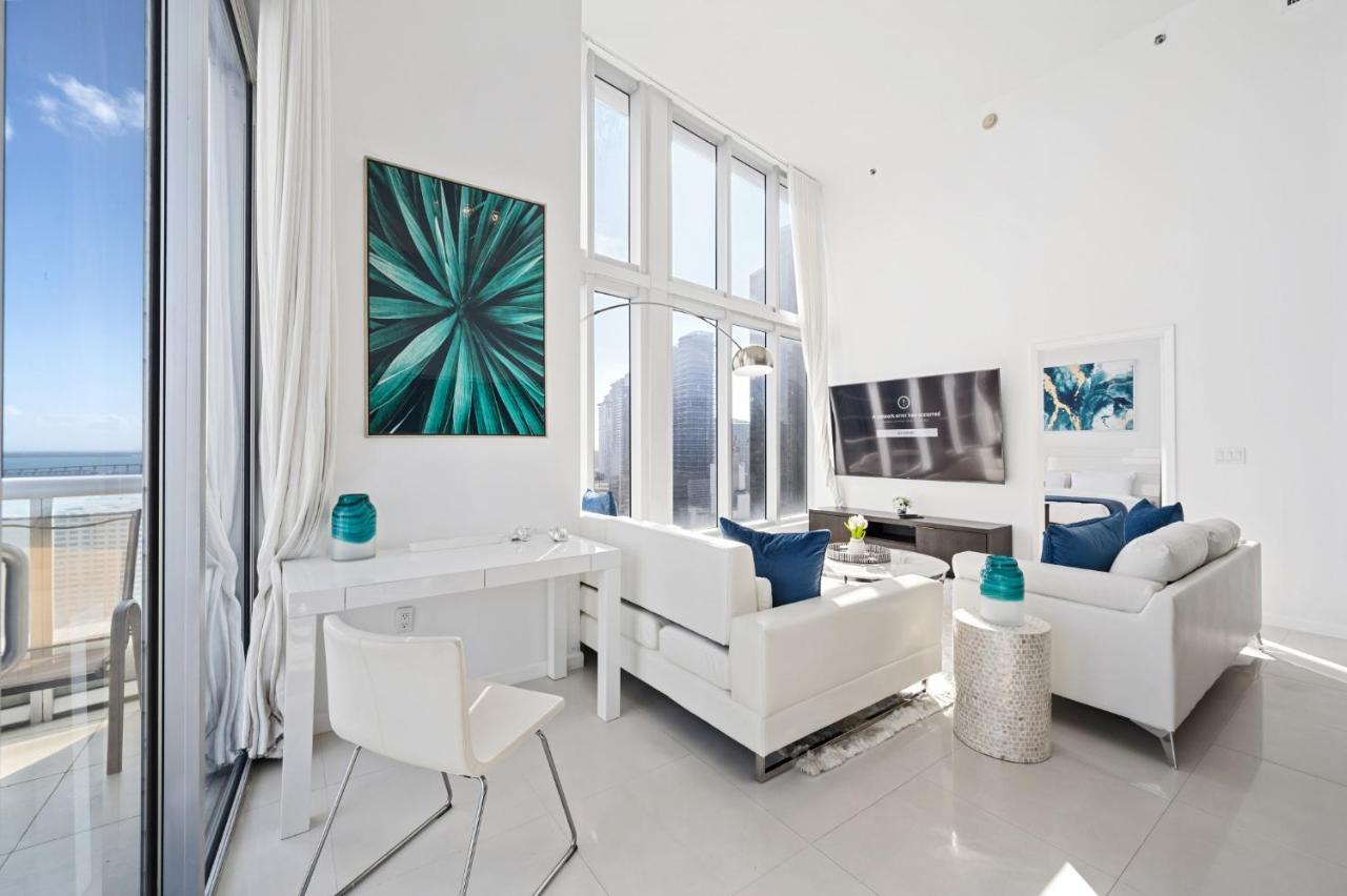 Iconic Luxurious High Ceilings Unit Brickell W Lägenhet Miami Exteriör bild