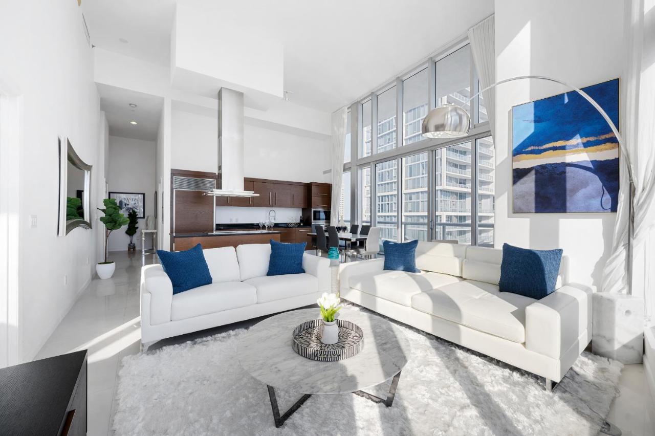 Iconic Luxurious High Ceilings Unit Brickell W Lägenhet Miami Exteriör bild