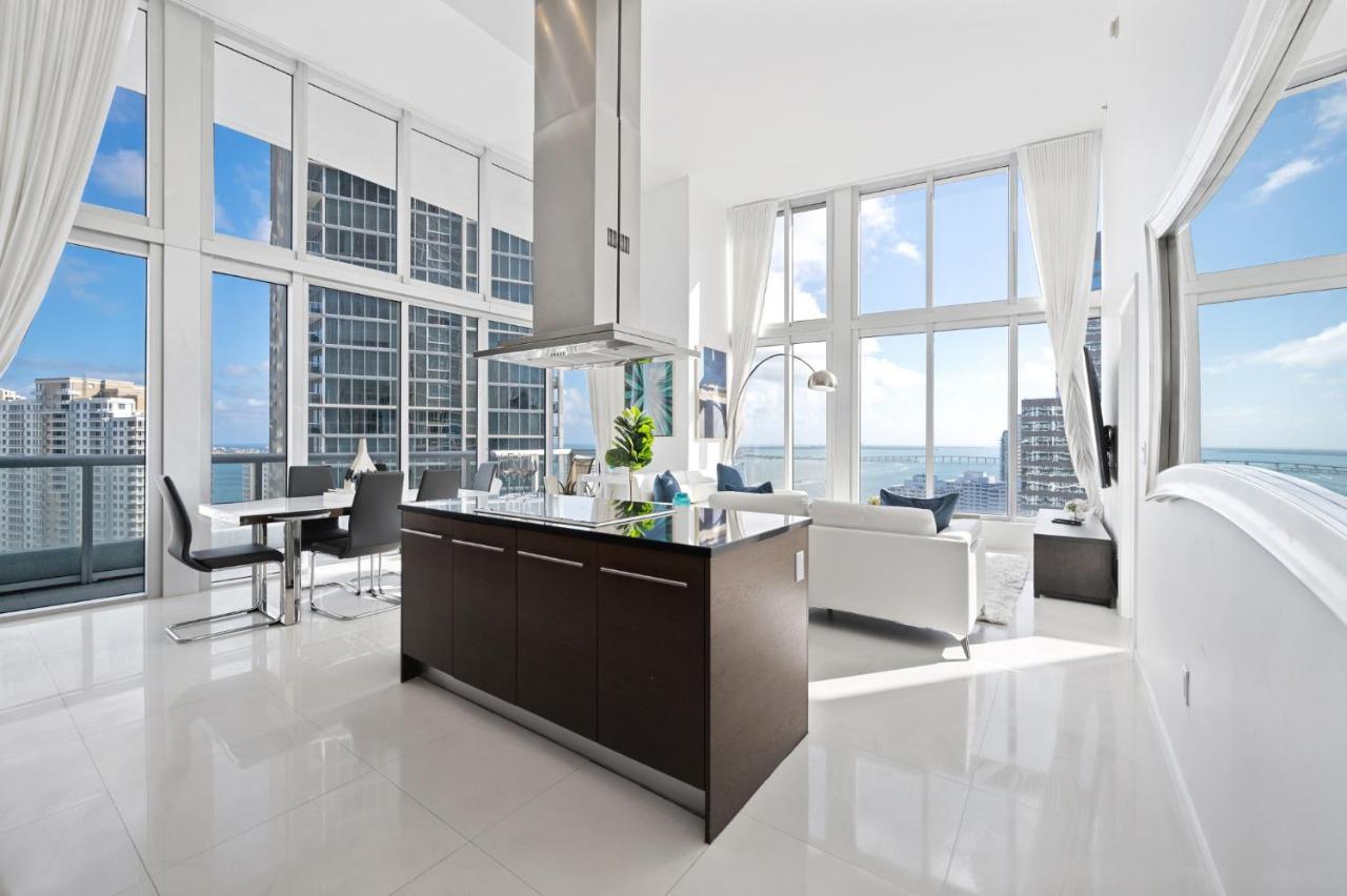 Iconic Luxurious High Ceilings Unit Brickell W Lägenhet Miami Exteriör bild